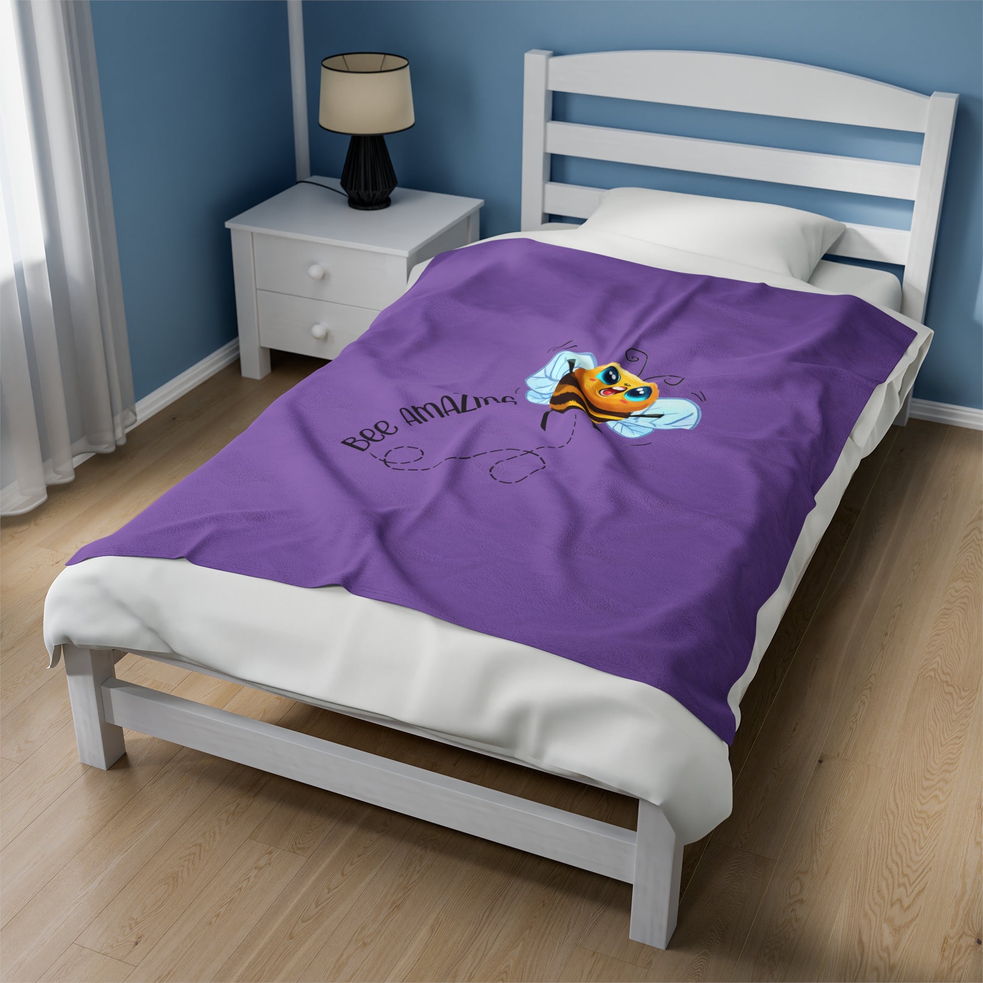 Bee Amazing Velveteen Plush Blanket